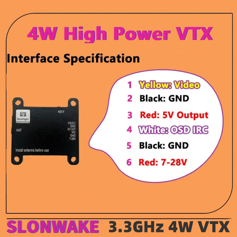 SLONWAKE FPV 3.3G 16CH 4000mW  - Drone Rc Toy incelemesi ve fiyatı