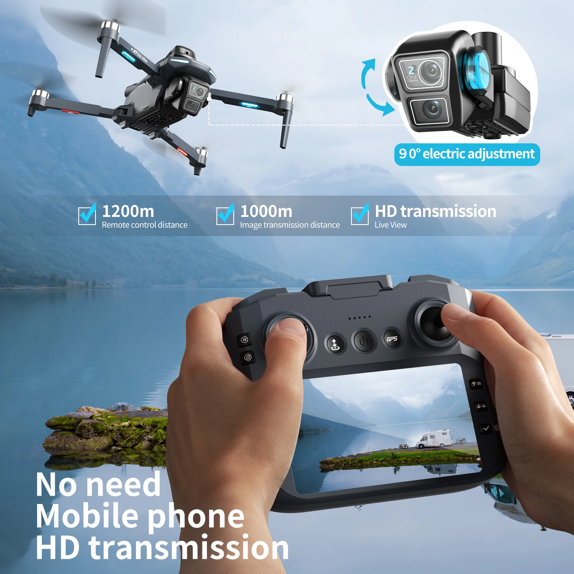 Orijinal XT606 Drone Profesyon - Drone Ae Rc incelemesi ve fiyatı
