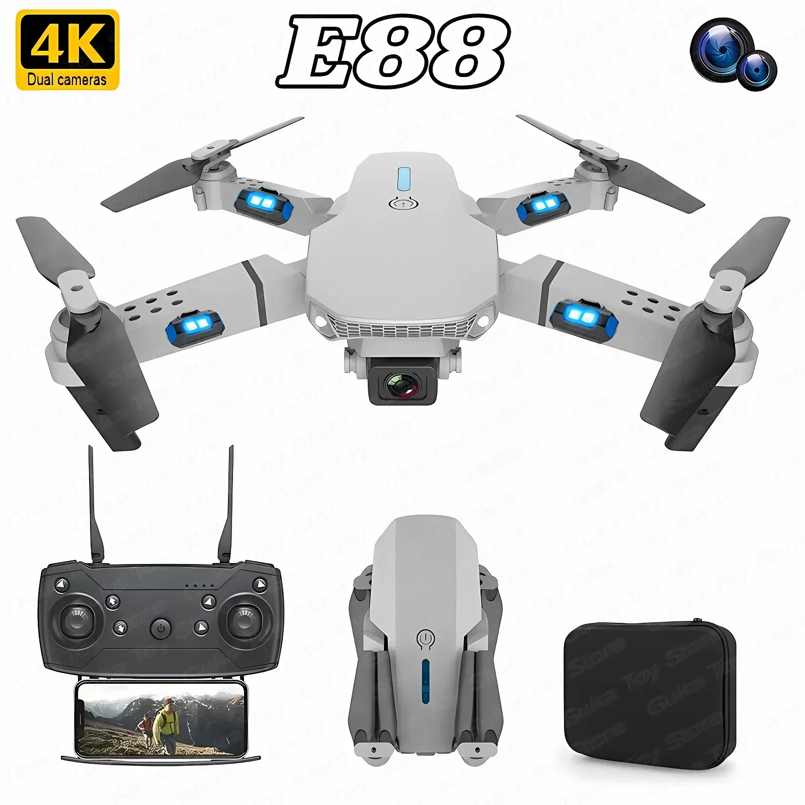 E88 Pro WIFI FPV Drone Geniş A - Drone Ae Rc incelemesi ve fiyatı